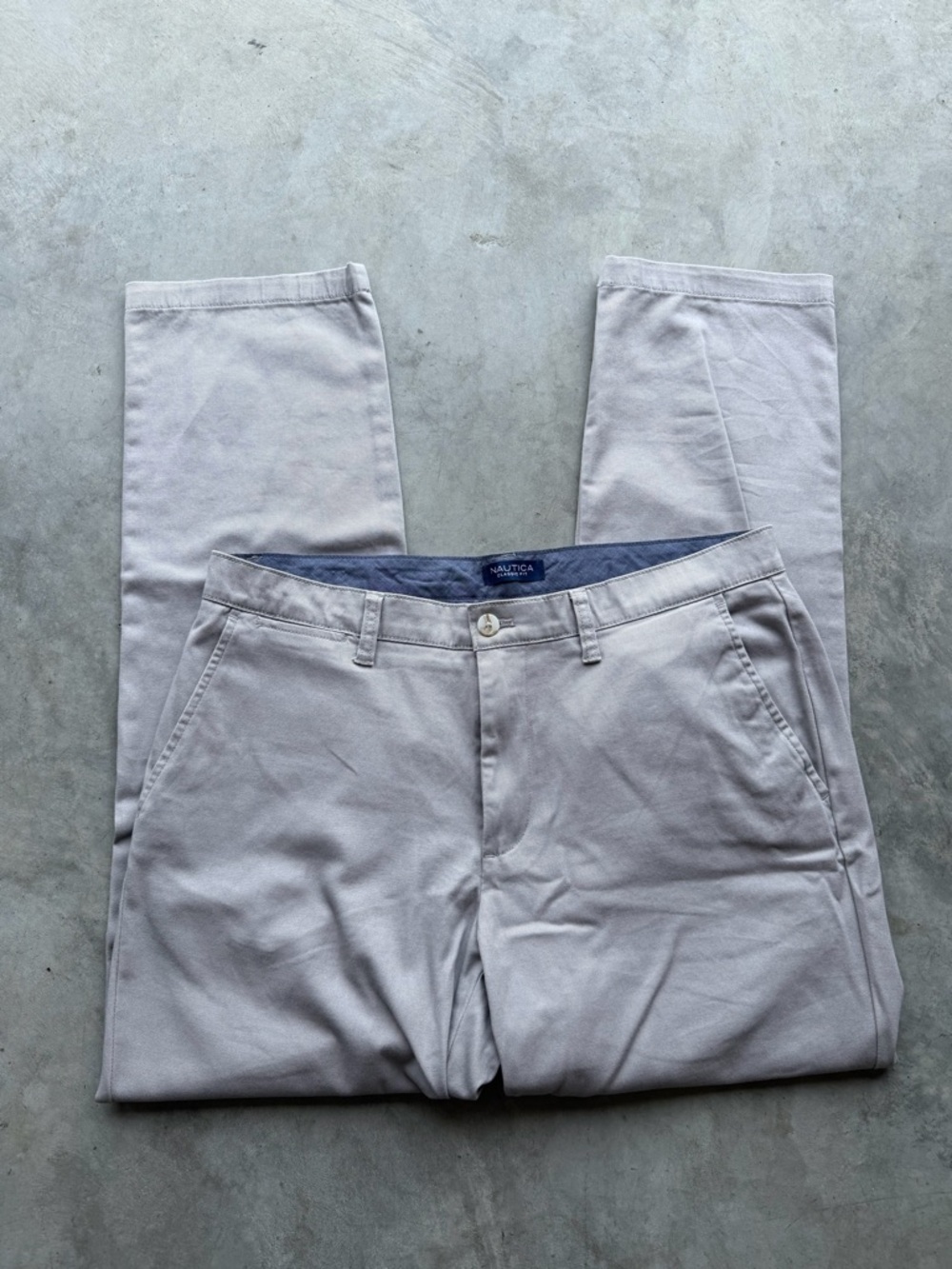 Men’s Nautica Classic Fit Wrinkle Resistant Chino Pants 34x32